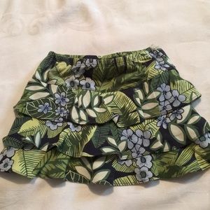 Vintage Gymboree Costa Rica floral print skort 2T